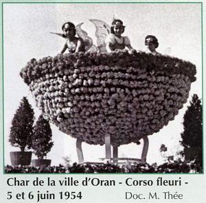Oran - Boulevard Front de Mer - Corso Fleuri - 1954